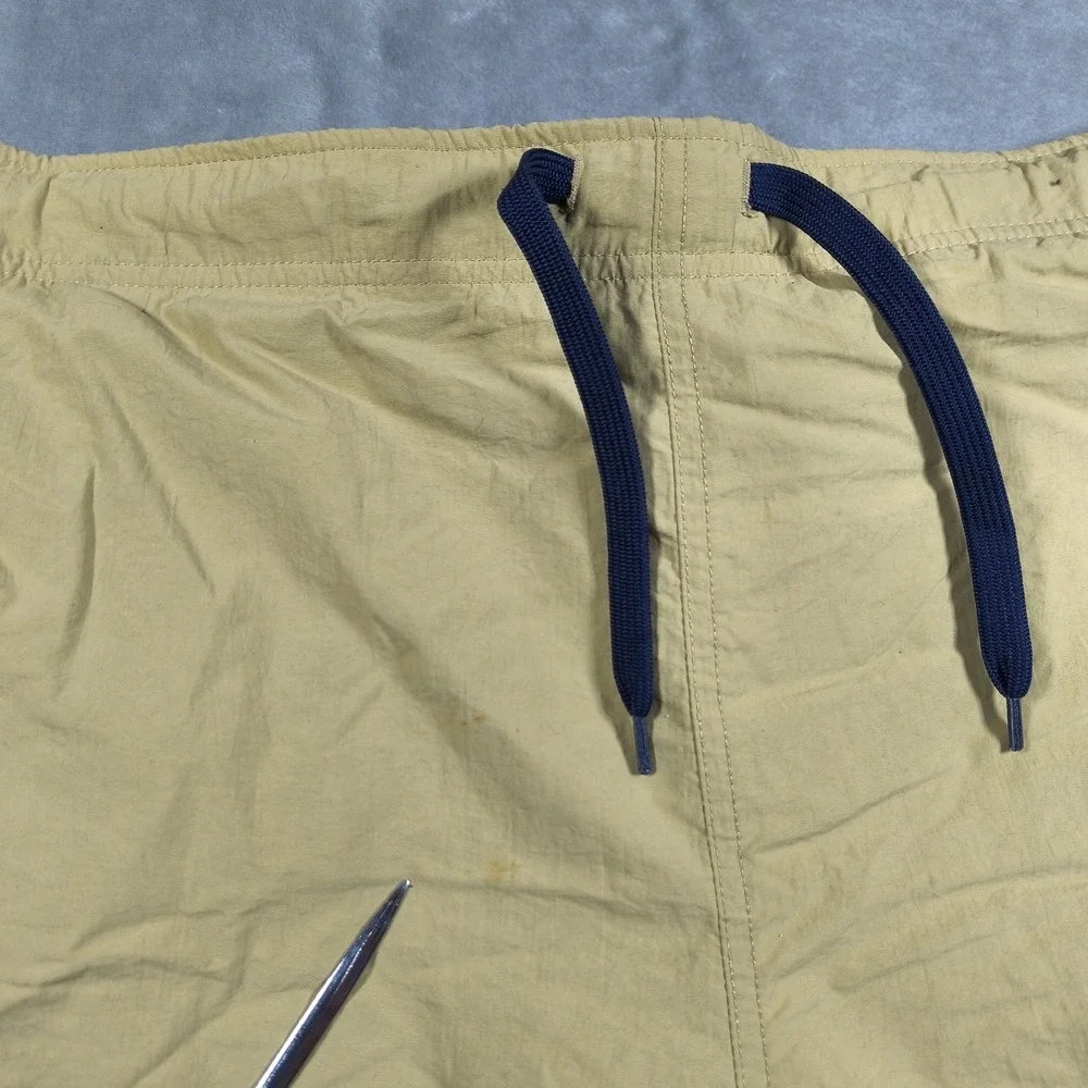 Vintage Polo Ralph Lauren Cargo Swim Trunks Men 37 Brown Surf Board Shorts Lined